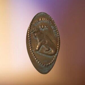 Tyrannosaurus rex Elongated Pressed Smashed Penny Coin